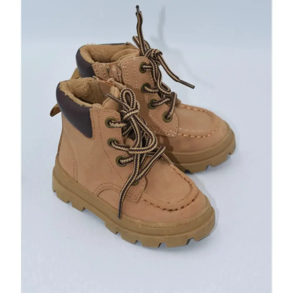 H&M Boy or Girl Warm-Lined Combat Boots Unisex Size 5.5